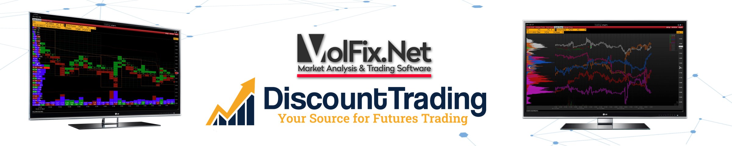 Volfix - Cluster Charts & Order Flow Trading at Discount Trading